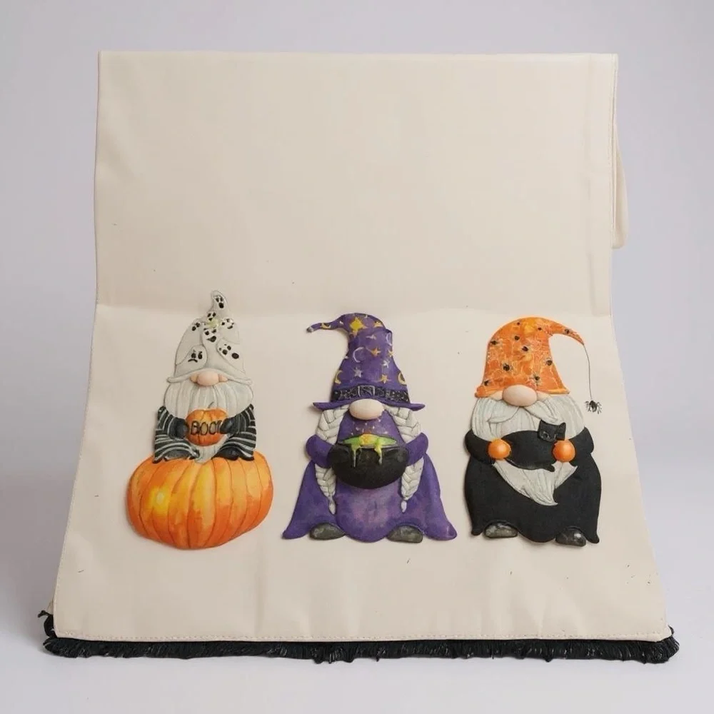 Cynthia Rowley gnome lighted table runner